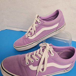 Vans Women size 10 Old Skool purple  White shoes sneakers 751505